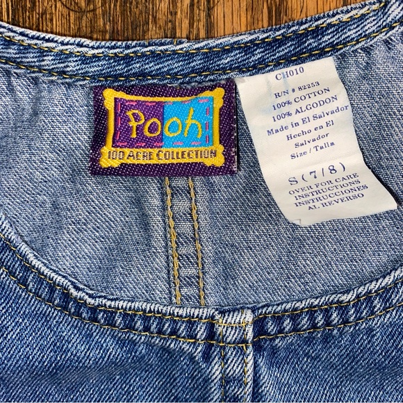 Vintage Pooh 100 acre collection featuring Pooh & Piglet dress size 7/8 - Picture 2 of 6
